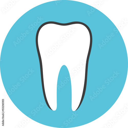 Tooth icon Dental clinic logotype. . Vector illustration