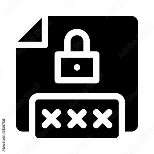 Password glyph icon