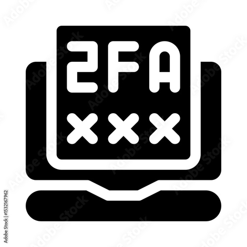 Two Factor Authentication glyph icon