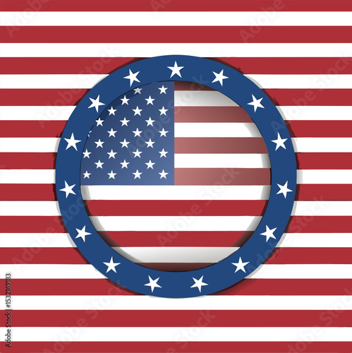 America-emblem stock illustration