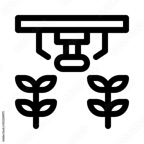 Sprinkler line icon