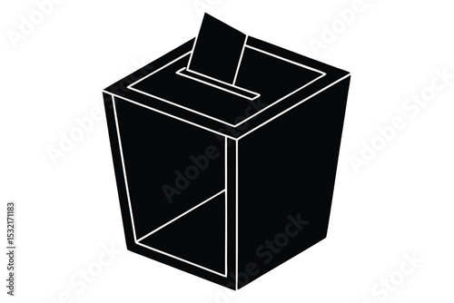 ballot box vector icon