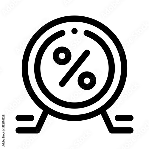 Percentage line icon