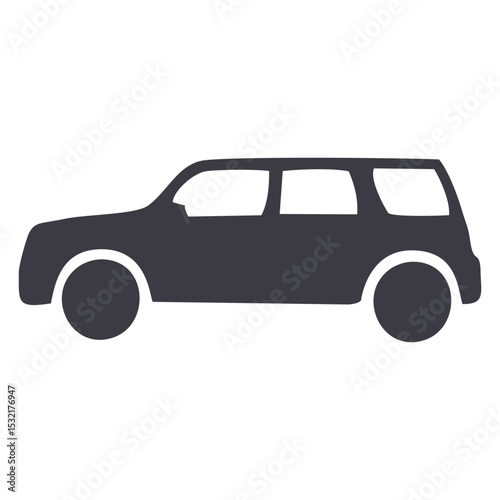Car of SUV Icon black