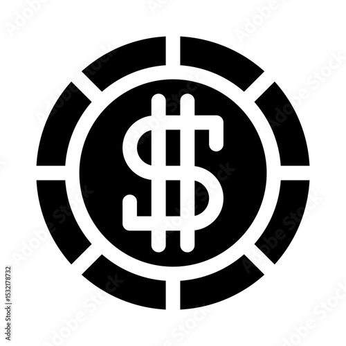 Coin glyph icon