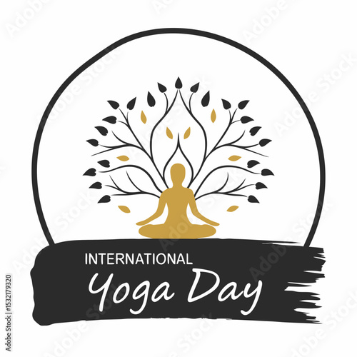 international yoga day vector illustration of an abstract background