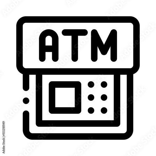 ATM line icon