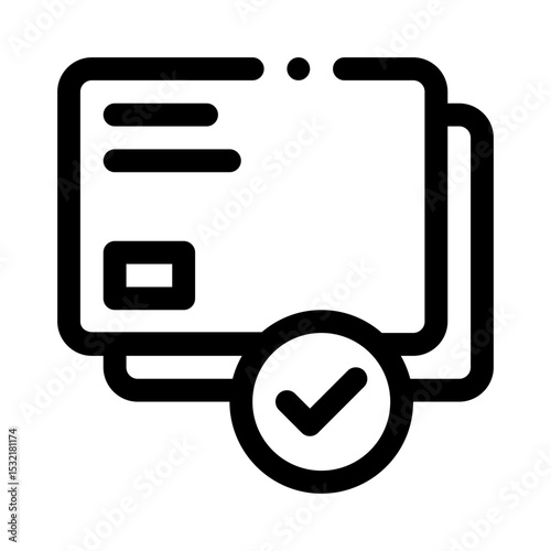 Credit card line icon