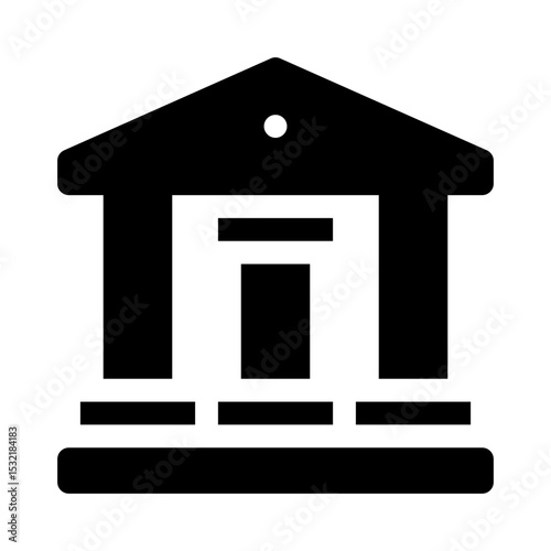 Bank glyph icon
