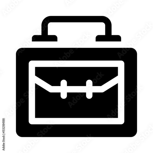 Briefcase glyph icon