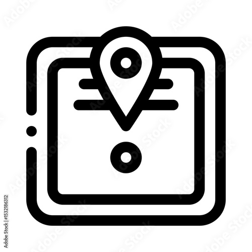 Map line icon