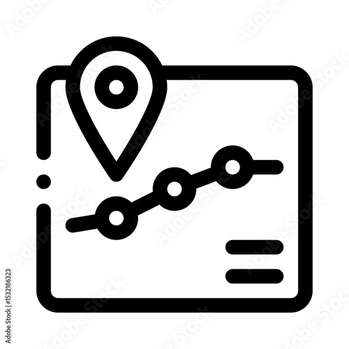 Route line icon