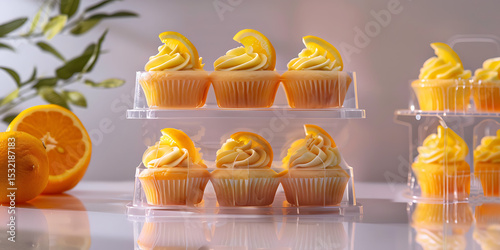 Sunny Citrus Cupcake Display

