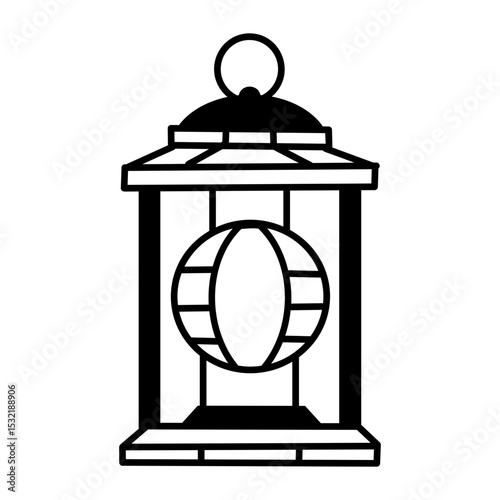 A drawing style icon of japanese lantern
