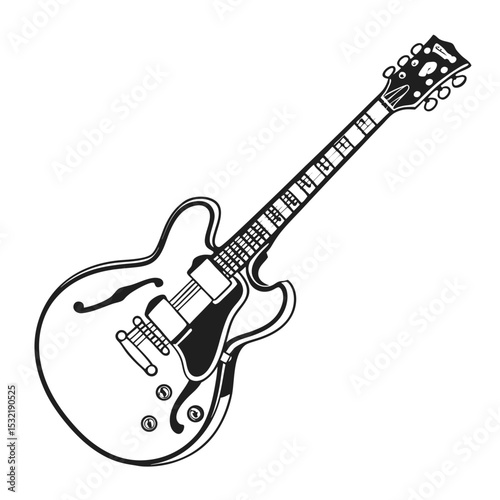 electric guitar vector illustration