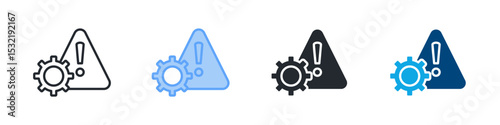 Risk Icon Outline Style. Vector Illustration For Graphic Design