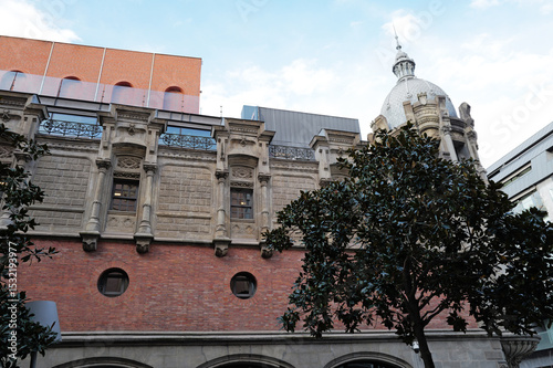Classic building in the downtown of Bilbao, Spain