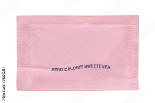 Sweetener pack isolated