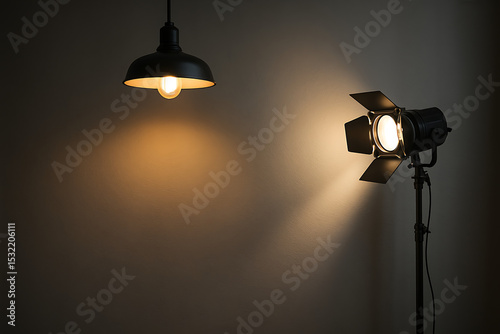 studio shot of a spotlight