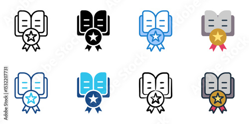  Factual icon set multiple style collection 
