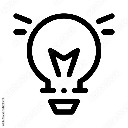 Lightbulb line icon