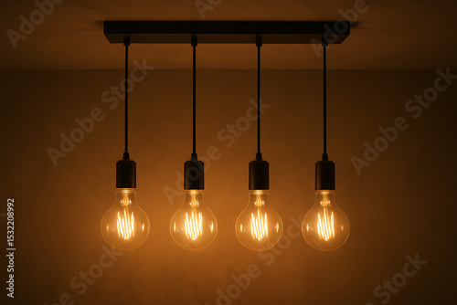 light bulb hanging on a wall