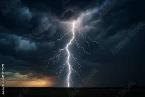 lightning in the sky