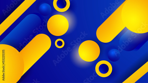 Blue and yellow combination color background