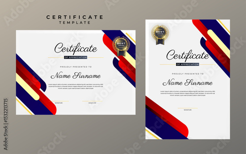 Elegant Minimalism Two Page Certificate Template
