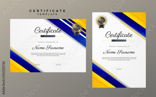 Elegant Minimalism Two Page Certificate Template