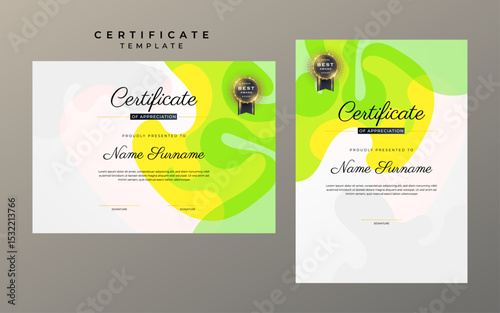 Elegant Minimalism Two Page Certificate Template