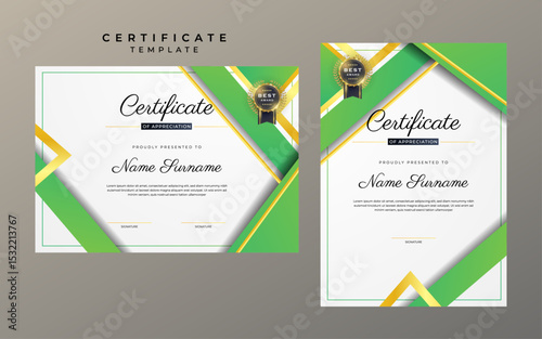 Elegant Minimalism Two Page Certificate Template