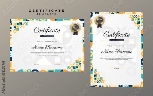 Elegant Minimalism Two Page Certificate Template