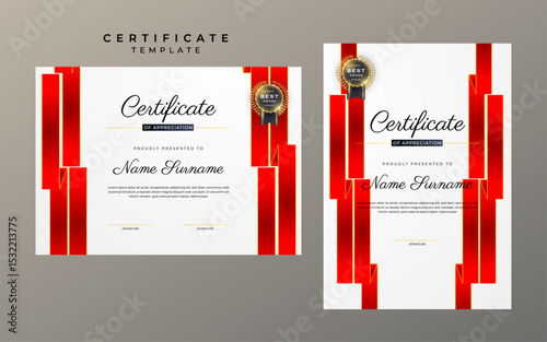 Elegant diploma certificate template design
