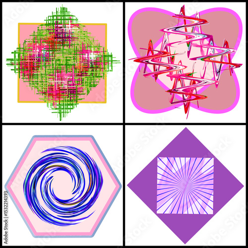 vector illustration of a set of icons