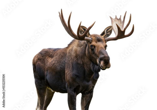 Wallpaper Mural Isolated Majestic Moose with Spreading Antlers Torontodigital.ca