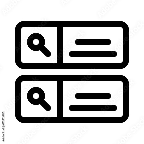 Search bar line icon
