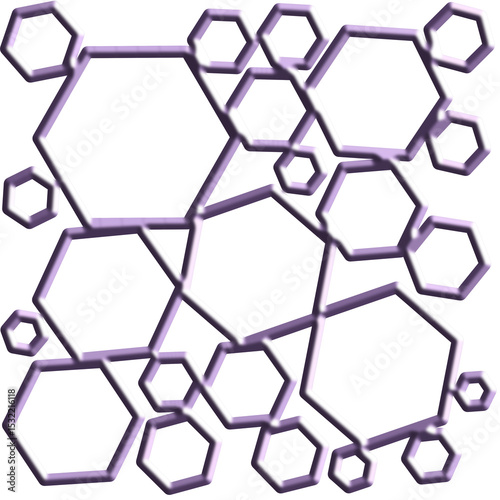 seamless pattern with hexagons
