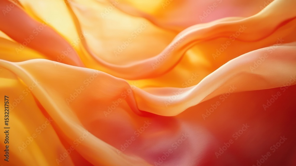 Obraz premium Soft, flowing fabric in warm hues