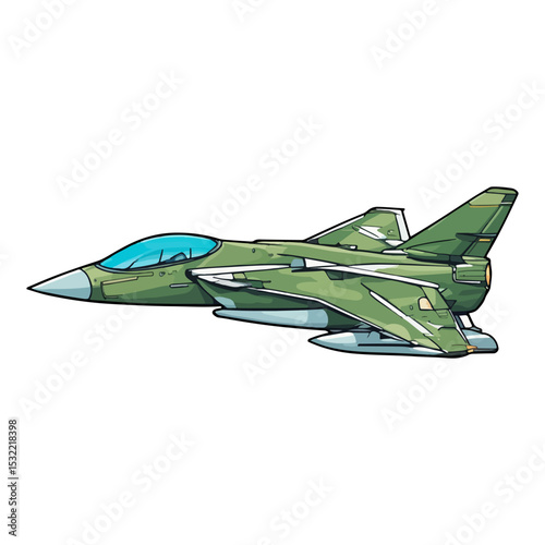 jet plane vector illustration isolated on with background ai generated