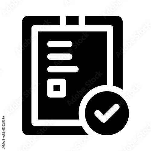 Checklist glyph icon