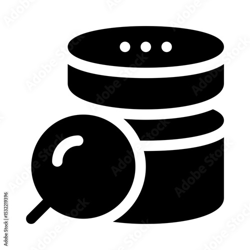 Database search glyph icon