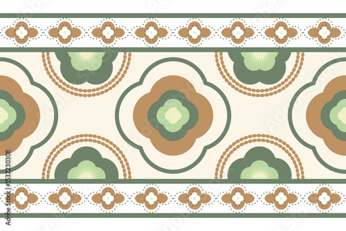 Abstract Geometric ethics traditional seamless pattern 