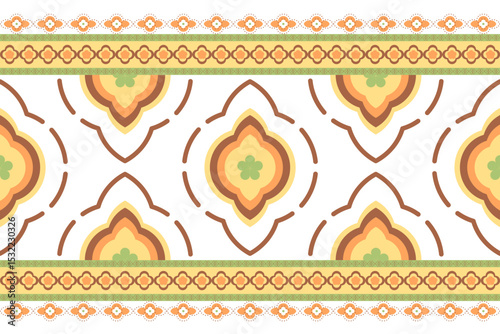 Abstract Geometric ethics traditional seamless pattern 