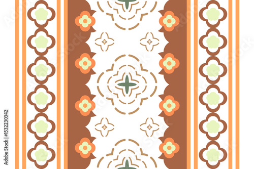 Abstract Geometric ethics traditional seamless pattern 