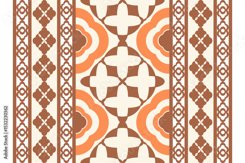 Abstract Geometric ethics traditional seamless pattern 