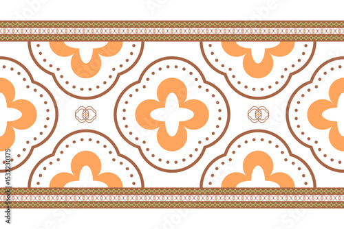 Abstract Geometric ethics traditional seamless pattern 