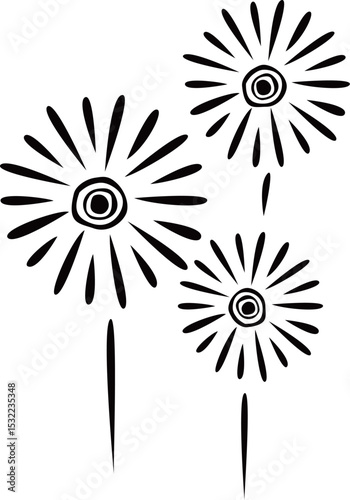 花火のベクターイラスト