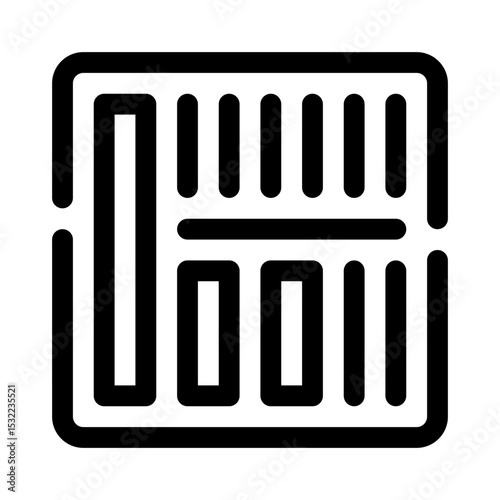 Barcode line icon