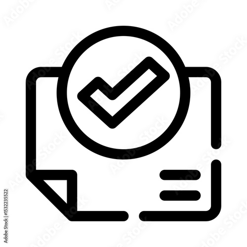 Checkmark line icon